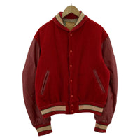 ブルゾン A BEAR FOR WEAR ウールスタジャン (L) RED レッド