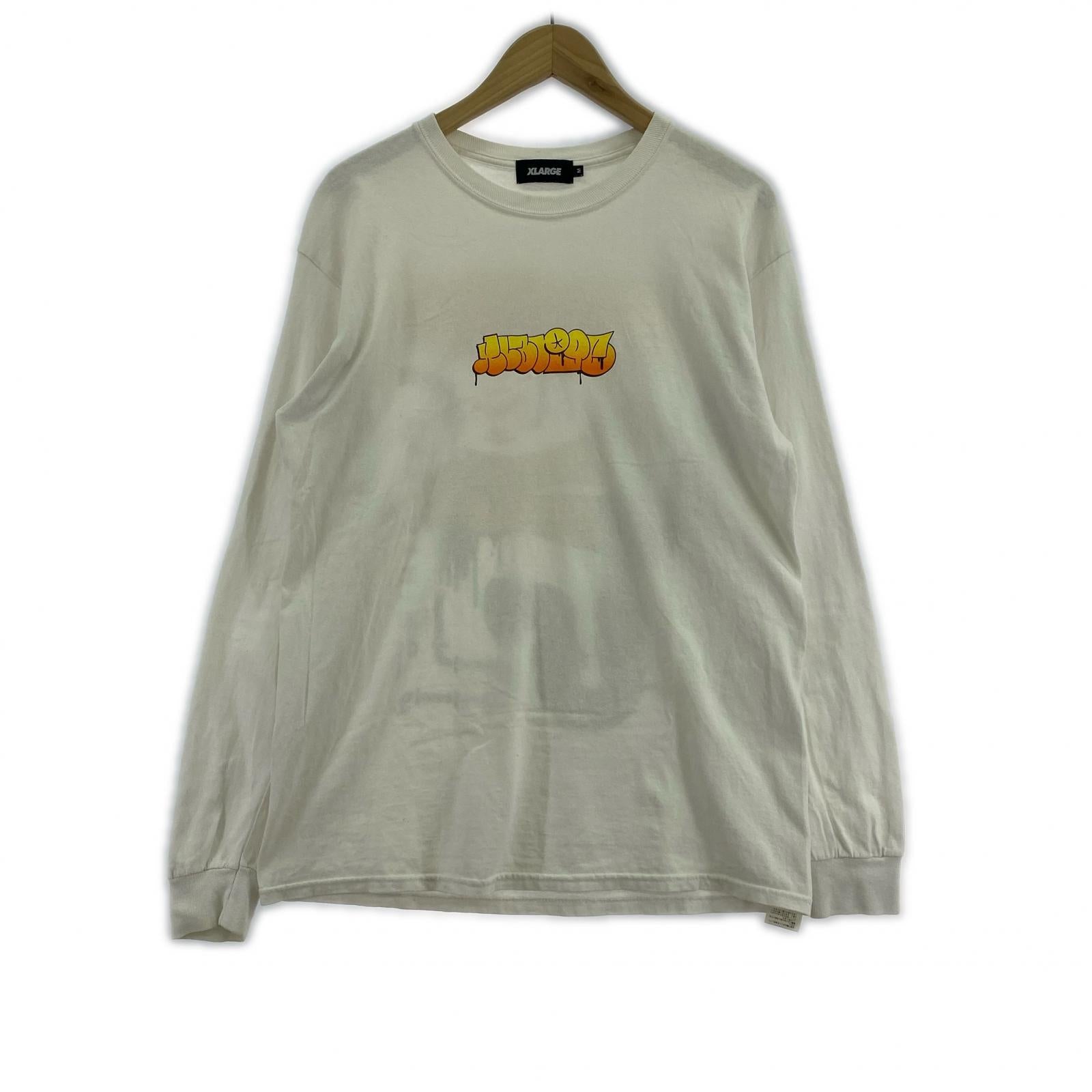 長袖Tシャツ 白 (M)