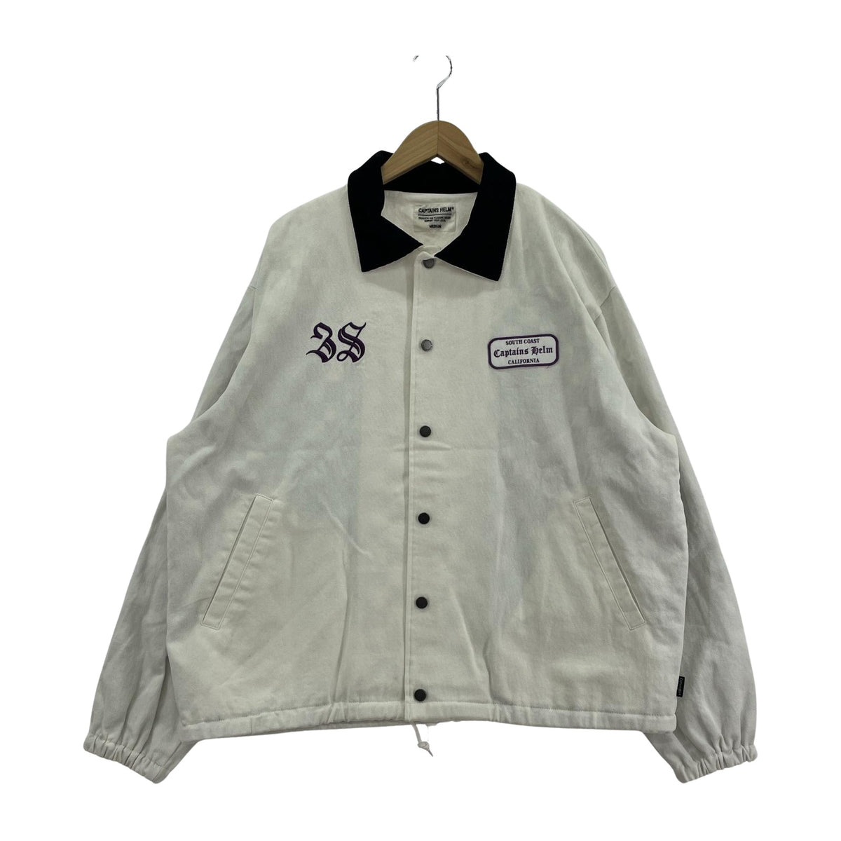 ジャケット Captains Helm LOGO DENIM COACH JACKET ロゴデニムコーチジャケット M ホワイト M ホワイト