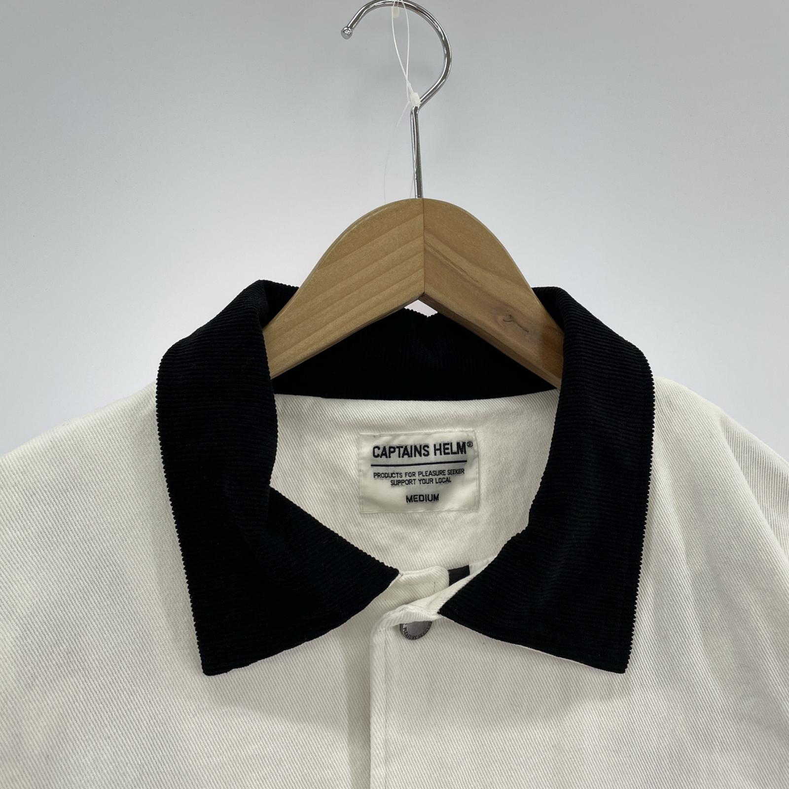 ジャケット Captains Helm LOGO DENIM COACH JACKET ロゴデニムコーチジャケット M ホワイト M ホワイト