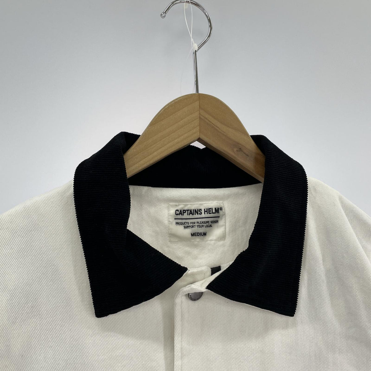 ジャケット Captains Helm LOGO DENIM COACH JACKET ロゴデニムコーチジャケット M ホワイト M ホワイト