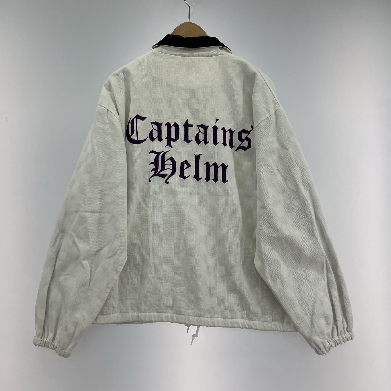 ジャケット Captains Helm LOGO DENIM COACH JACKET ロゴデニムコーチジャケット M ホワイト M ホワイト