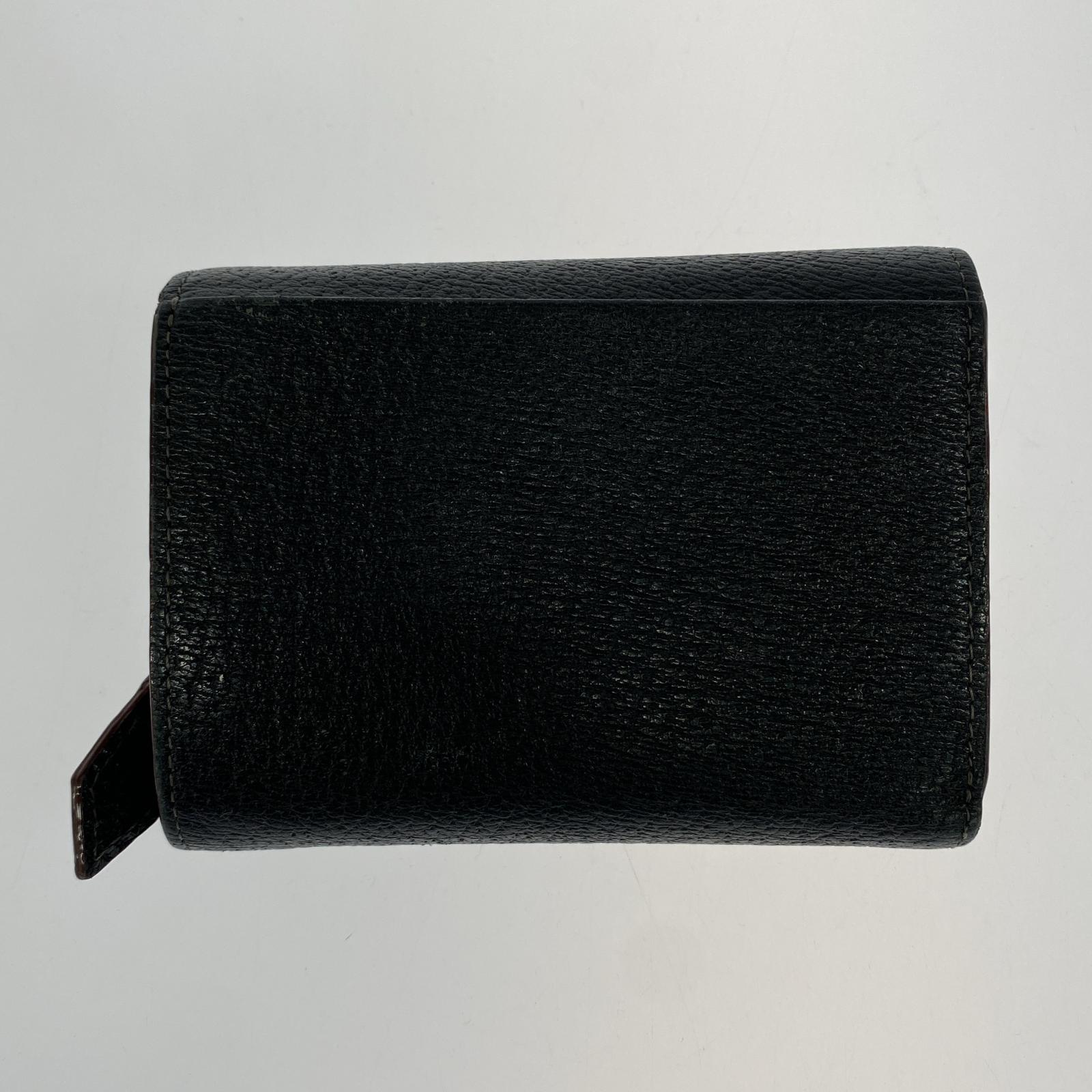 コンパクトウォレット 3つ折り財布 BLK ブラック