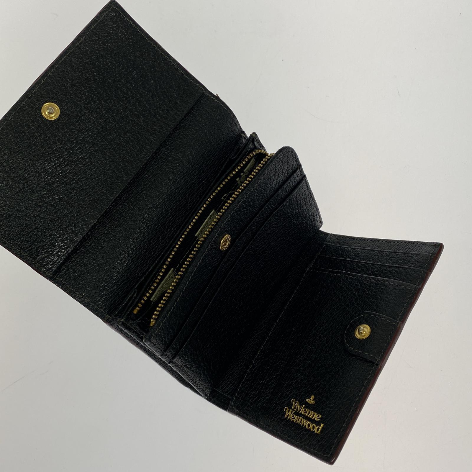 コンパクトウォレット 3つ折り財布 BLK ブラック