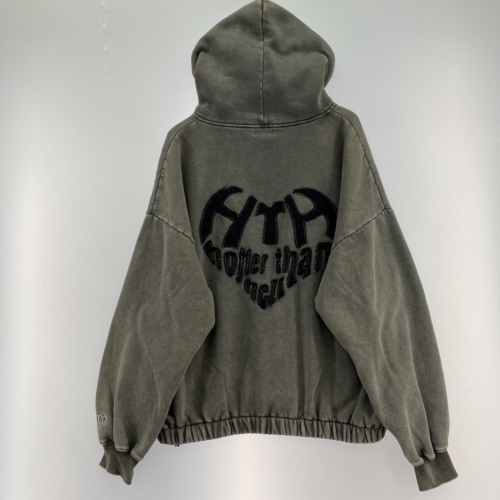 パーカー HTH vintage like Heart Logo Hoodie フリー