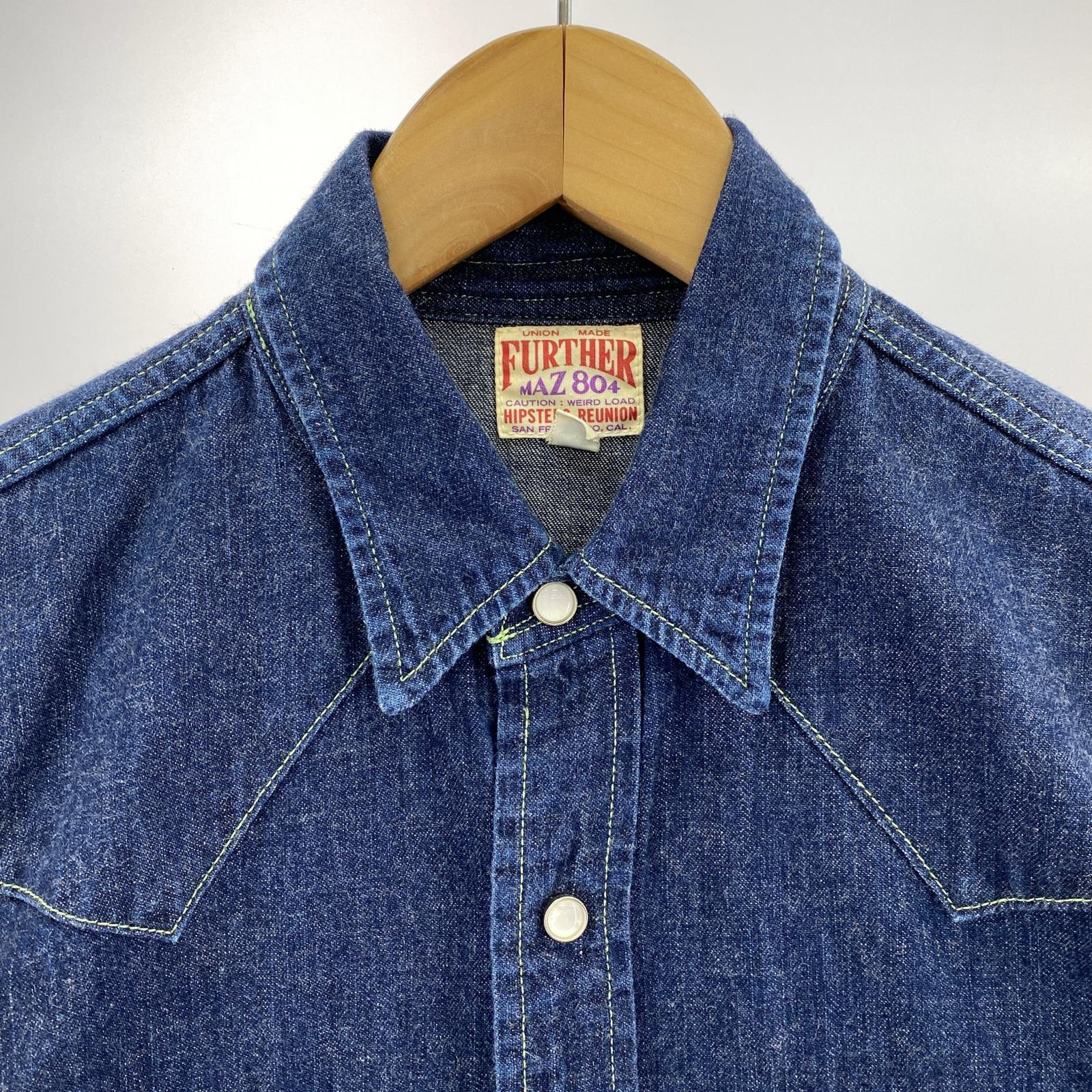 長袖シャツ freewheelers デニムシャツ ネイビー