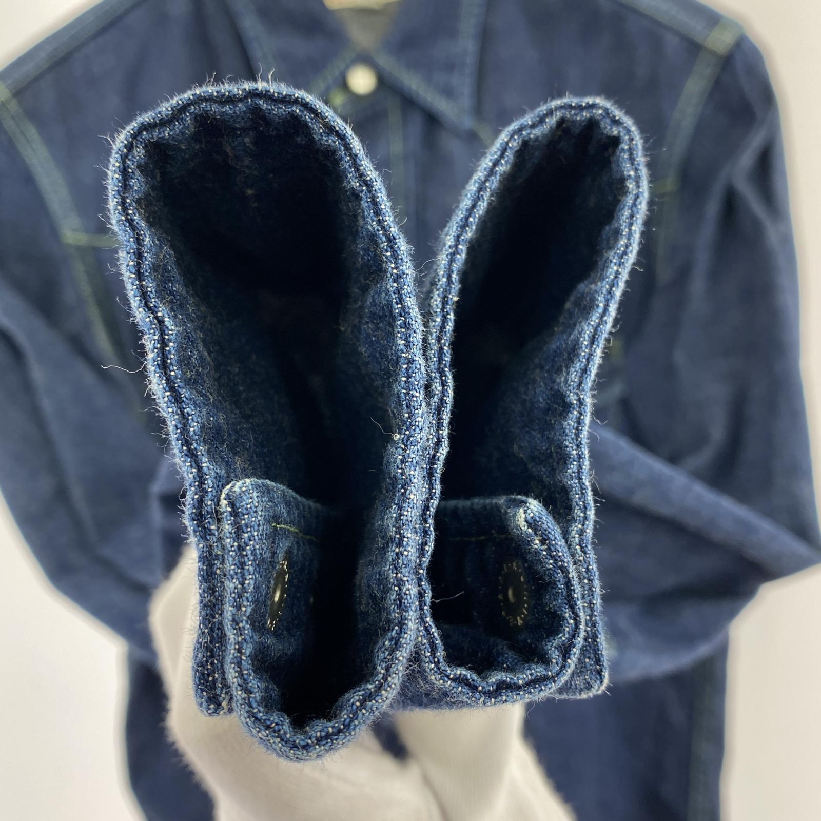 長袖シャツ freewheelers デニムシャツ ネイビー
