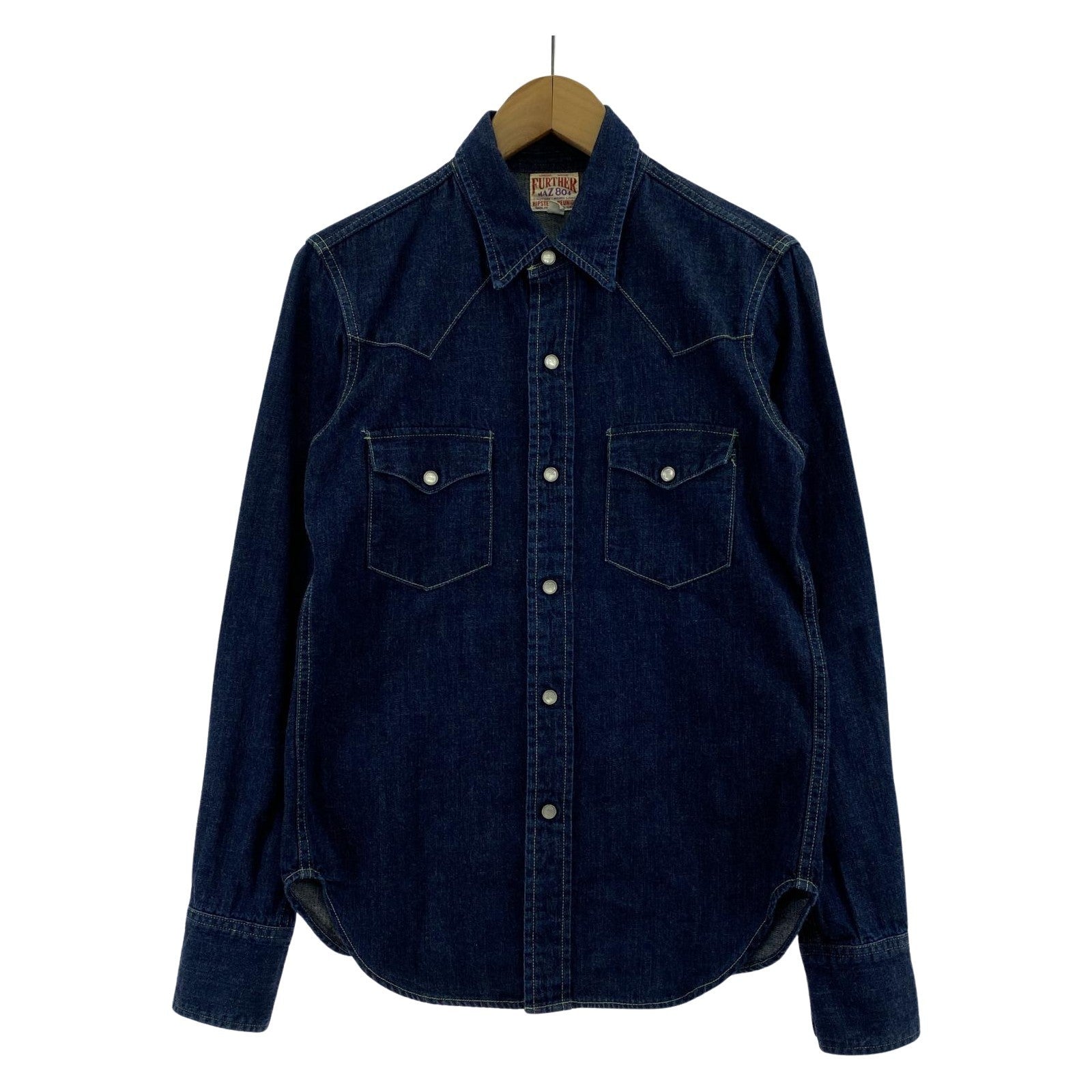 長袖シャツ freewheelers デニムシャツ ネイビー
