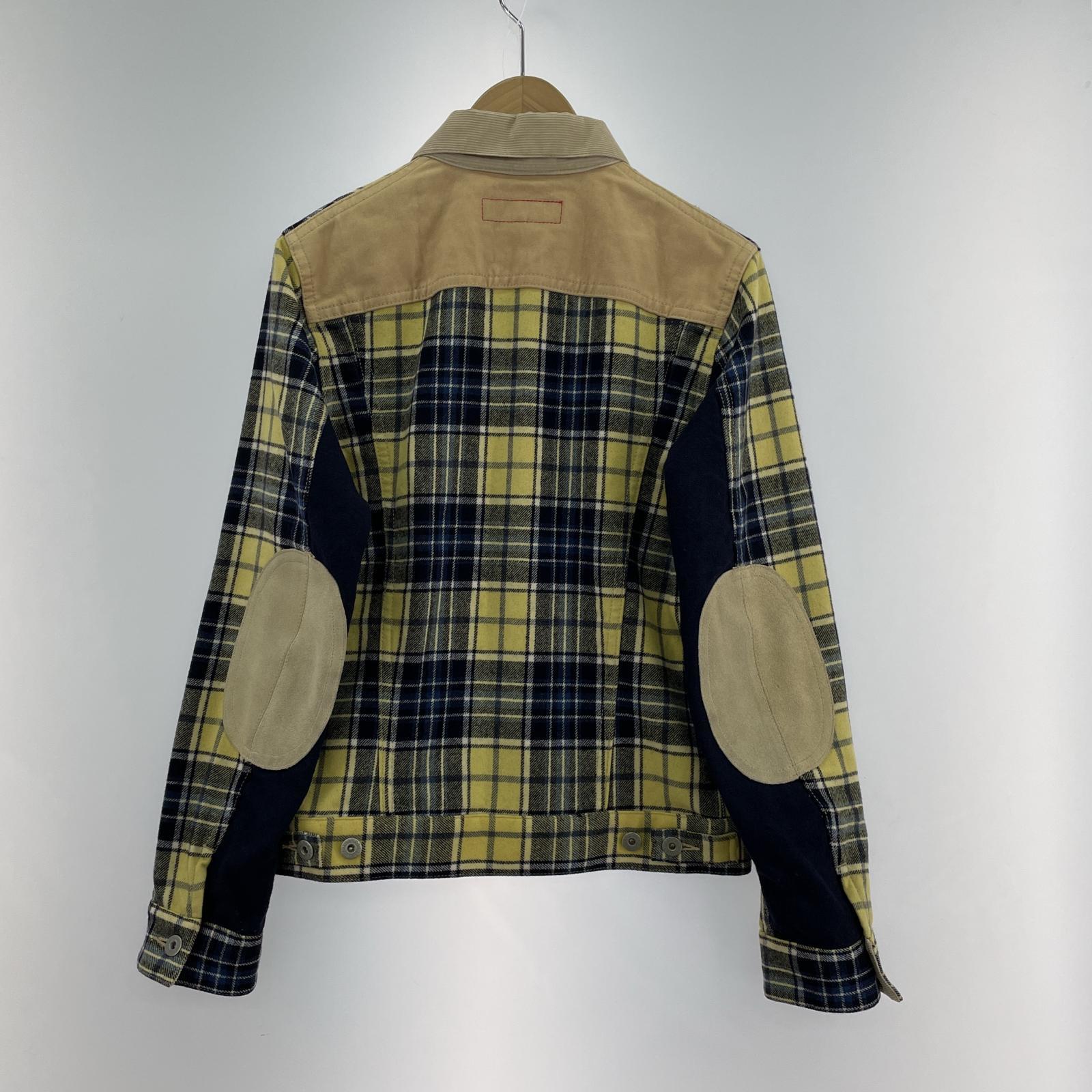 ジャケット ×Levi's チェック ウールジャケット 黄 (XS)