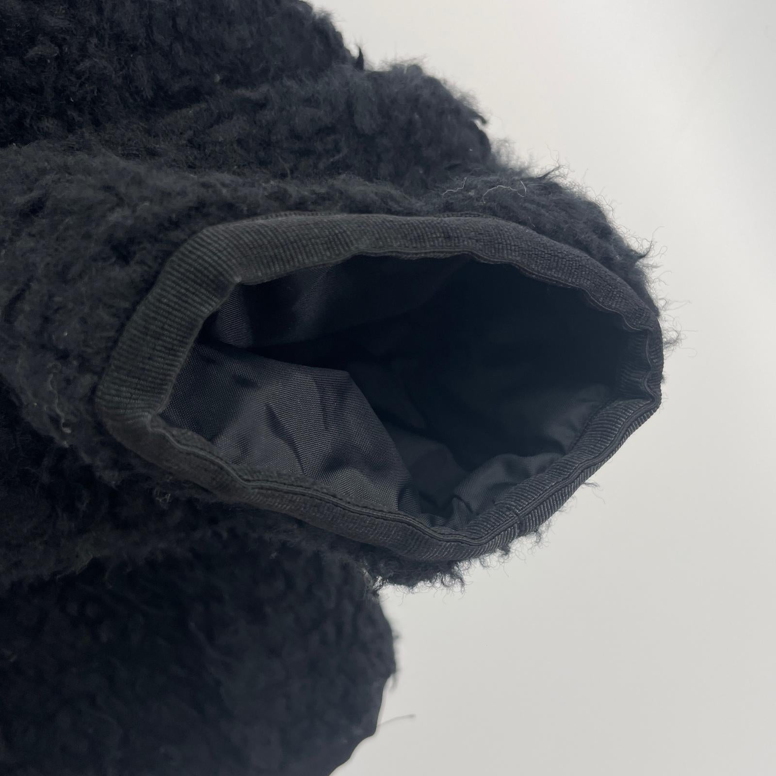 ブルゾン 20AW ワイルドボアリバーシブルブルゾン ブラック ブラック