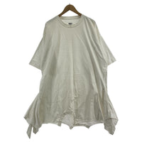 半袖シャツ 19SS ビッグシルエットアシンメトリーワンピース WHT S ホワイト