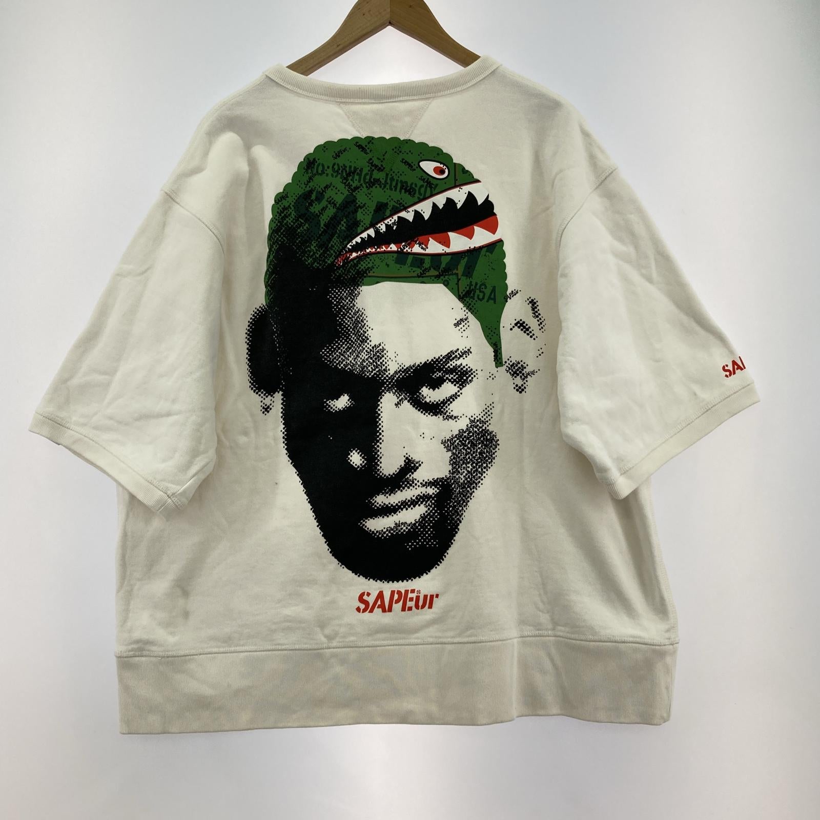 スウェット SAPeur シャークヘッド S/Sスウェット XL ホワイト ホワイト