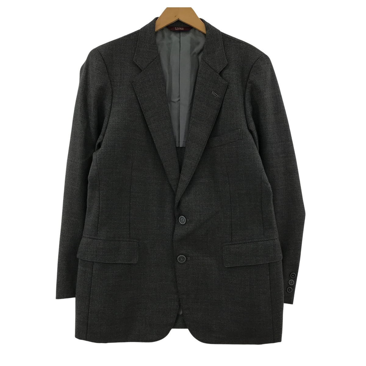 テーラードジャケット ヘリンボーン ウール GRY グレー