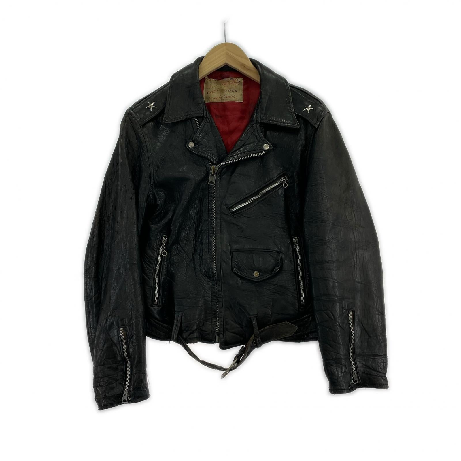 レザージャケット 50's ワンスター レザージャケット togs 黒 ブラック