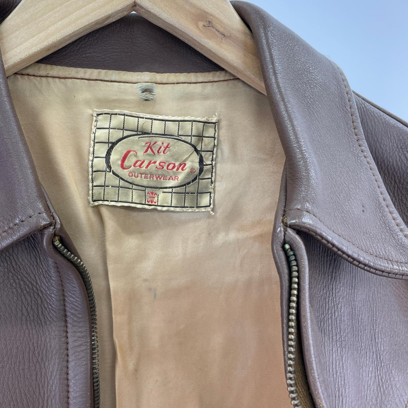 レザージャケット 50’s kit carson レザージャケット ホースハイド(-) ブラウン