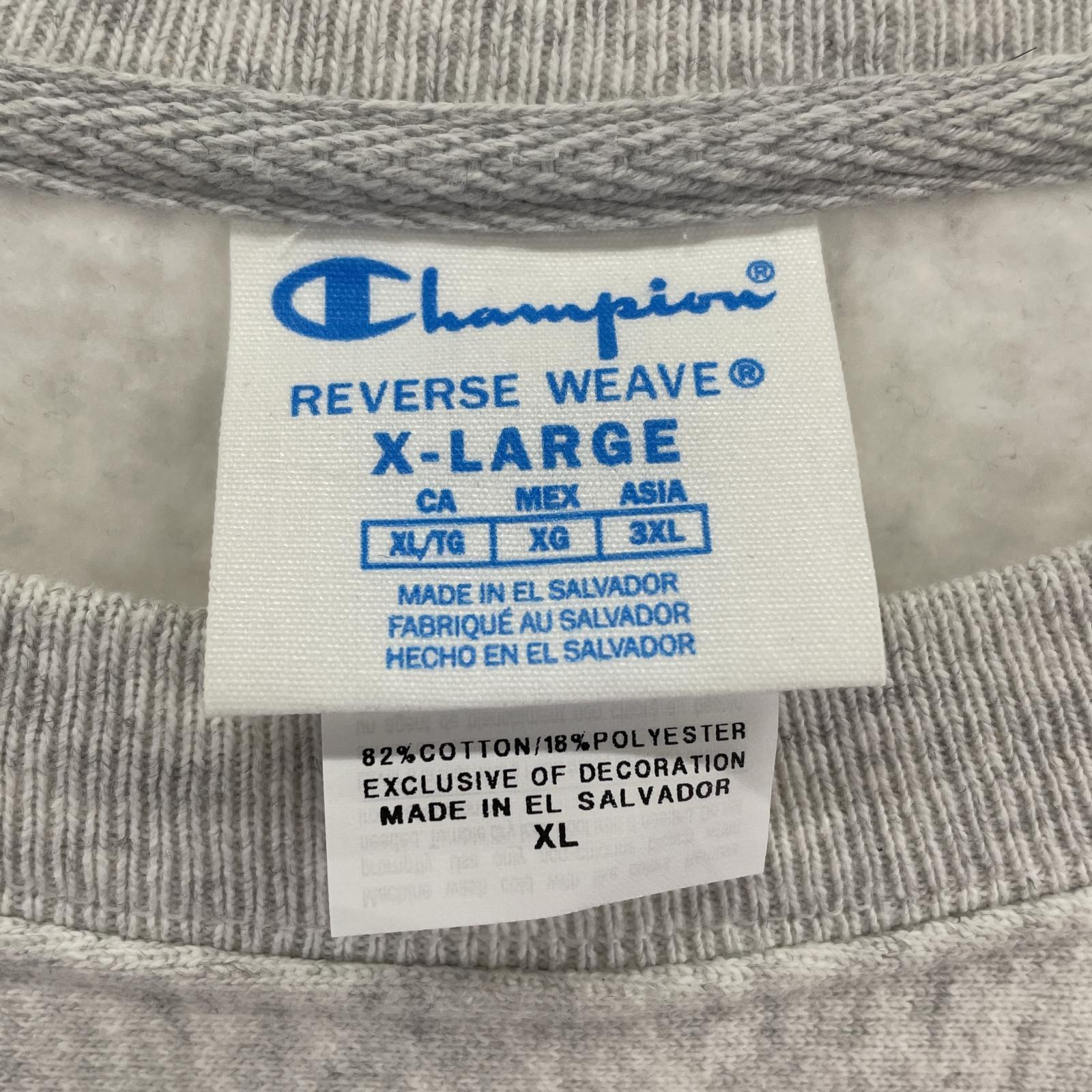 スウェット Champion MASTERPICESOUND LOGO CREW SWEAT グレー