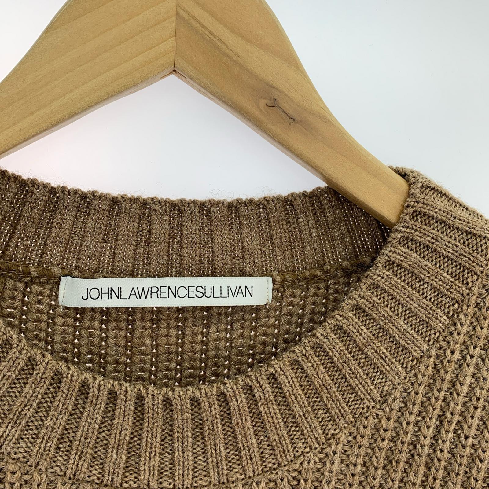 ニット FRONT SIDE BUTTONED CN SWEATER/BRW M ブラウン