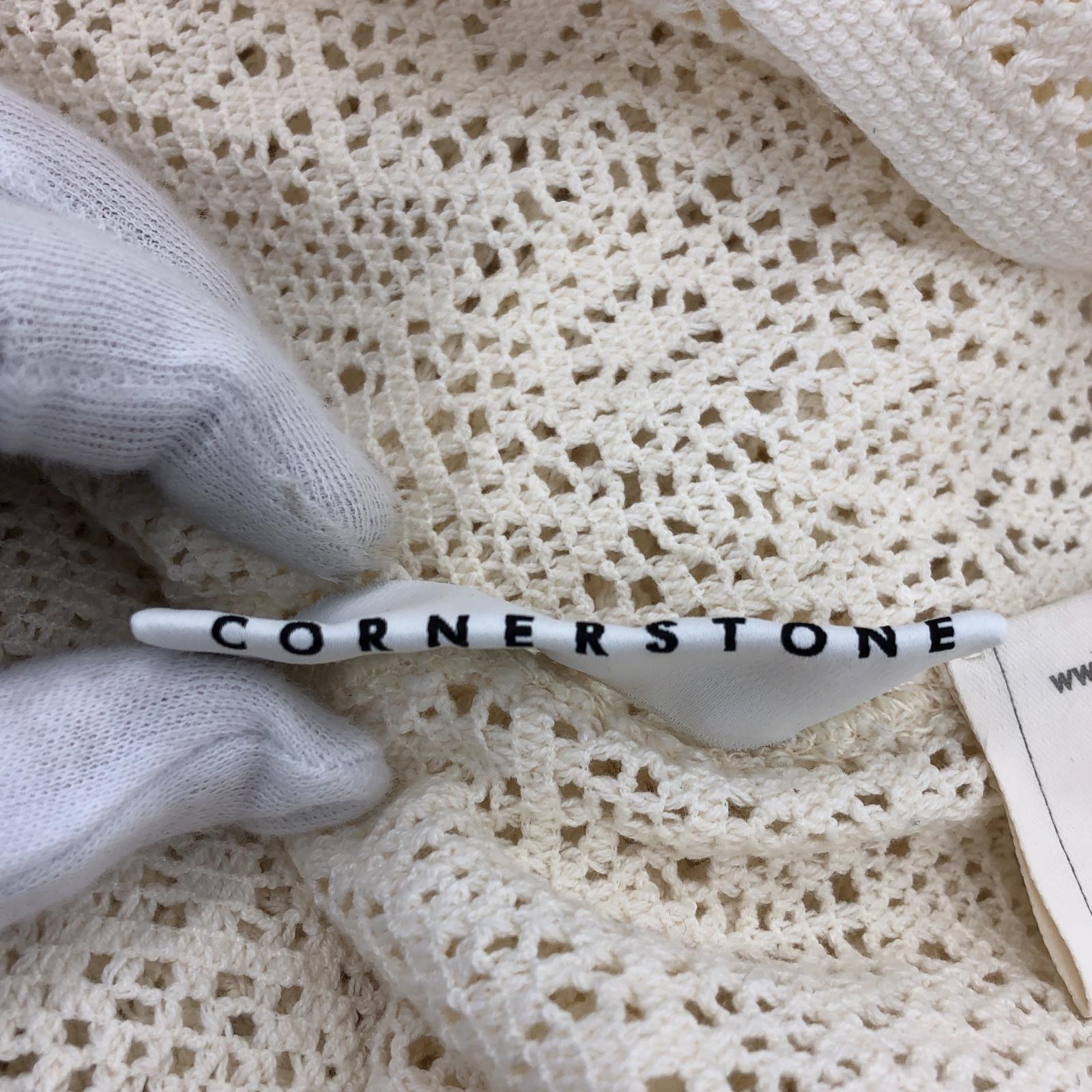 長袖Tシャツ CORNERSTONE /23SS ホワイト