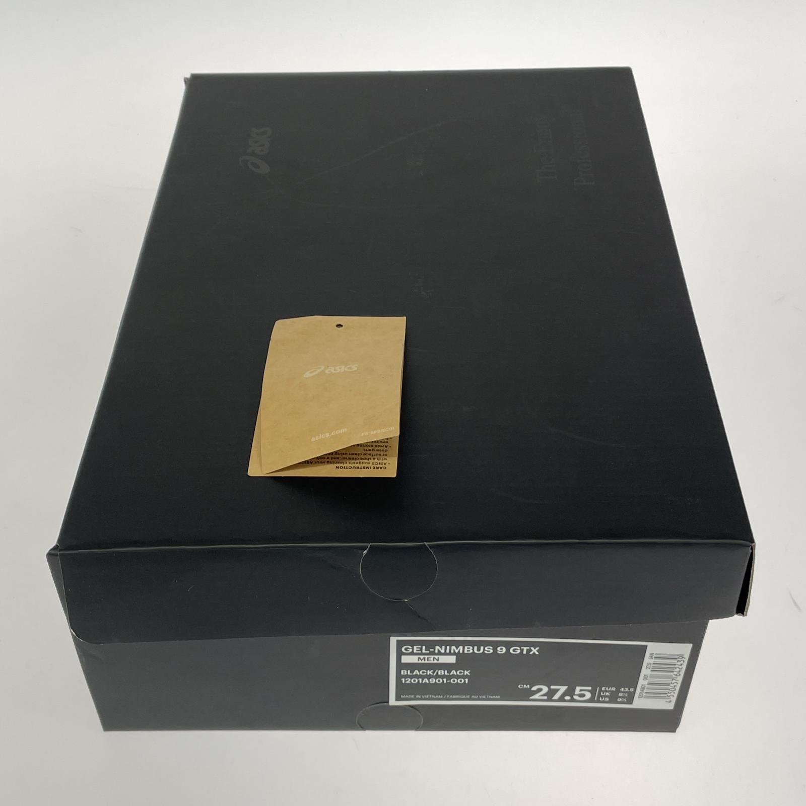 スニーカー ENNOY × ASICS GEL-NIMBUS 9 GORE-TEX 27.5 27.5cm (US9 1/2 UK9 EU45) ブラック