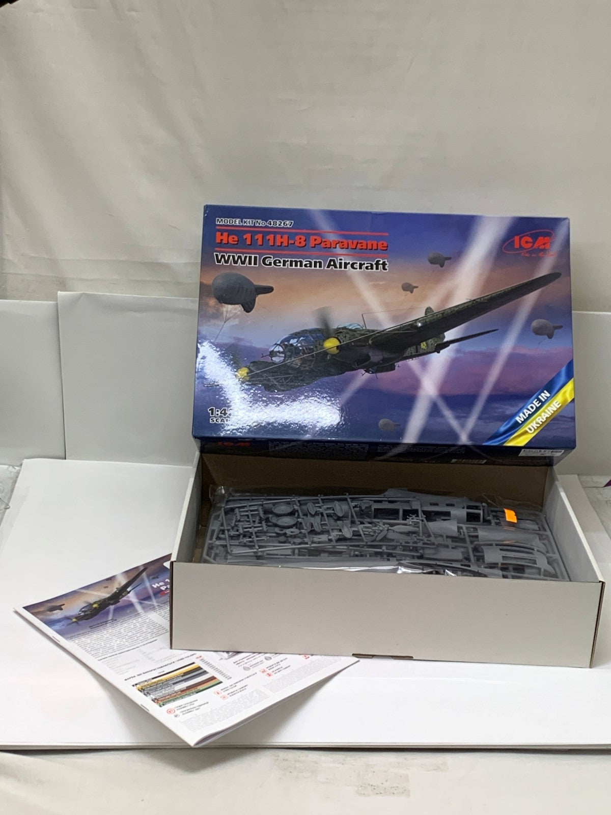 1/48 ICM He 111H-8 バルーンケーブルカッター ミリタリープラモ