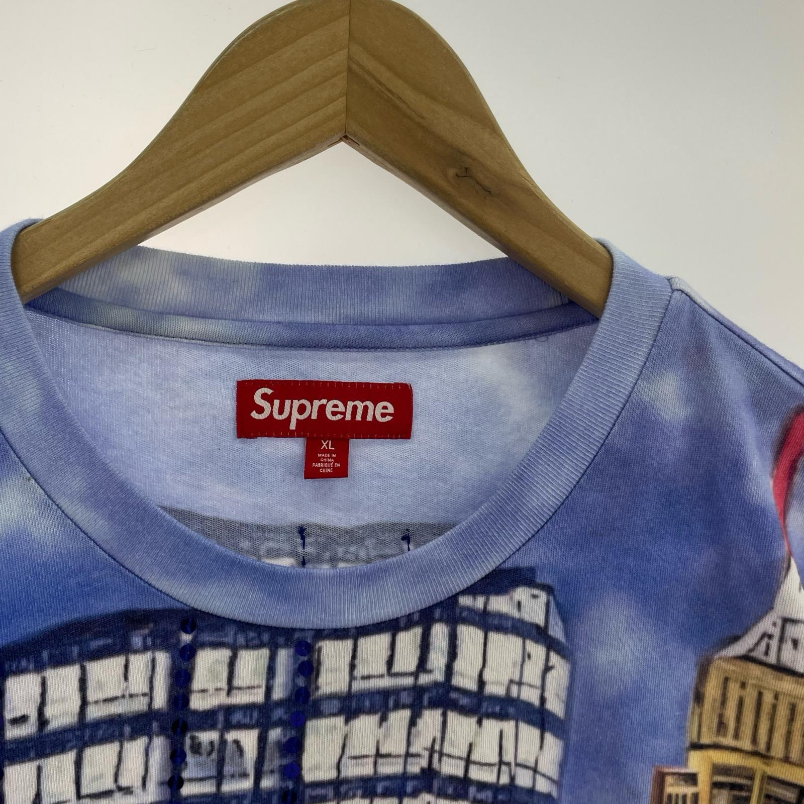 長袖Tシャツ Supreme 25SS Skyline Sequin L/S Top DAY (XL) ブルー