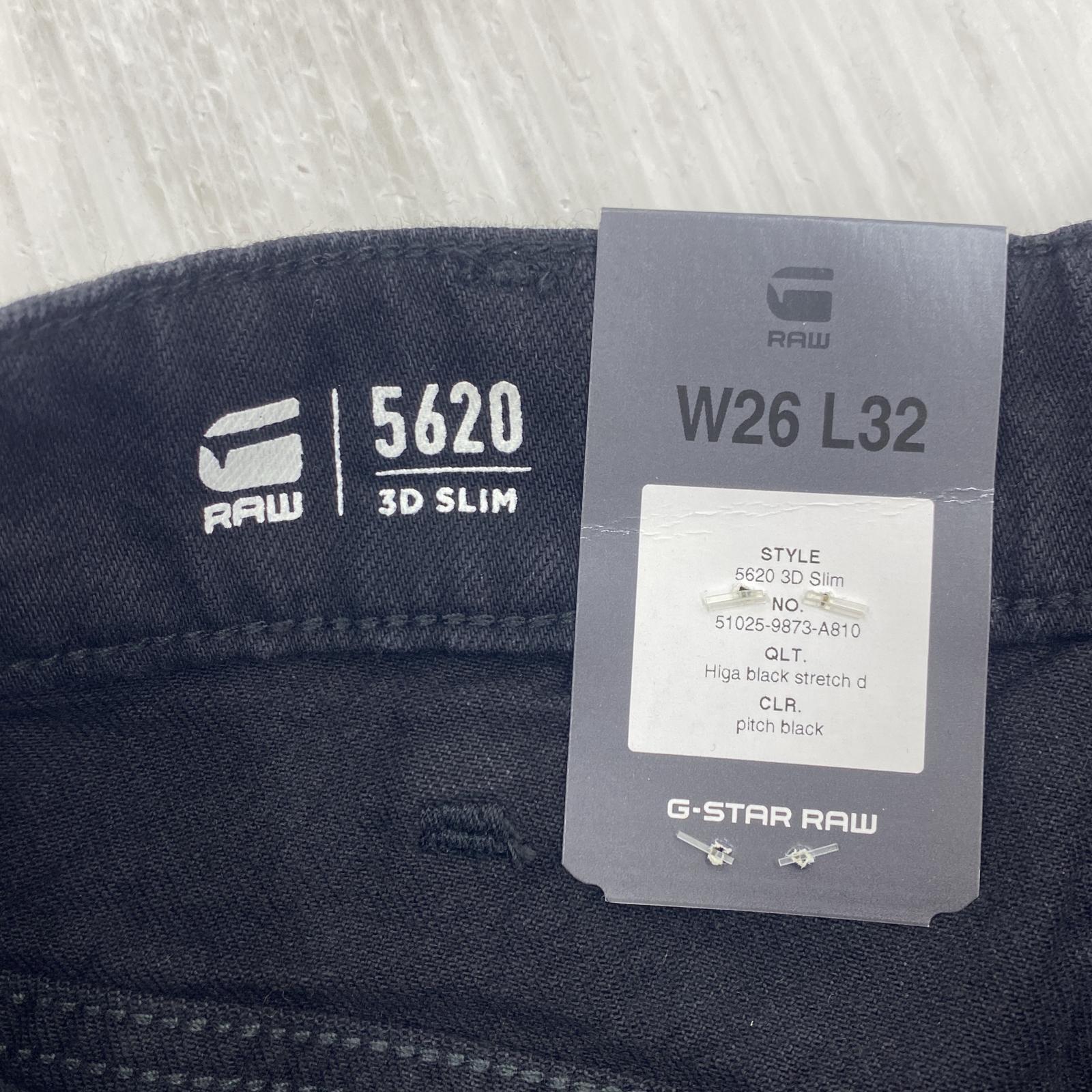 デニムパンツ 5620 3d slim 26 ブラック