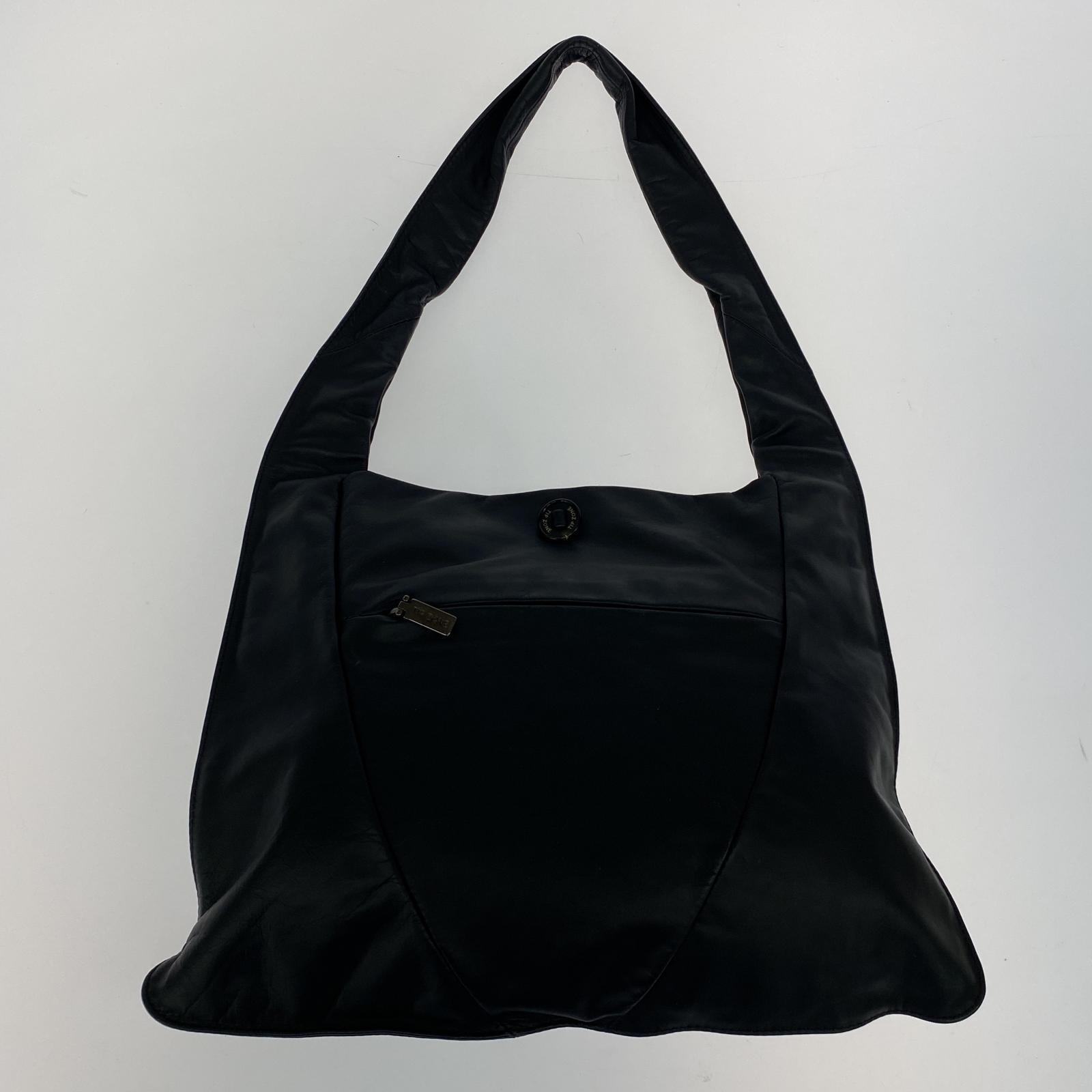 ハンドバッグ TIPZONE レザーハンドバッグ BLK ブラック