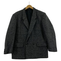 テーラードジャケット COMME des GARCONS HOMME 80s Harris Tweed ダブルジャケット S グレー S グレー
