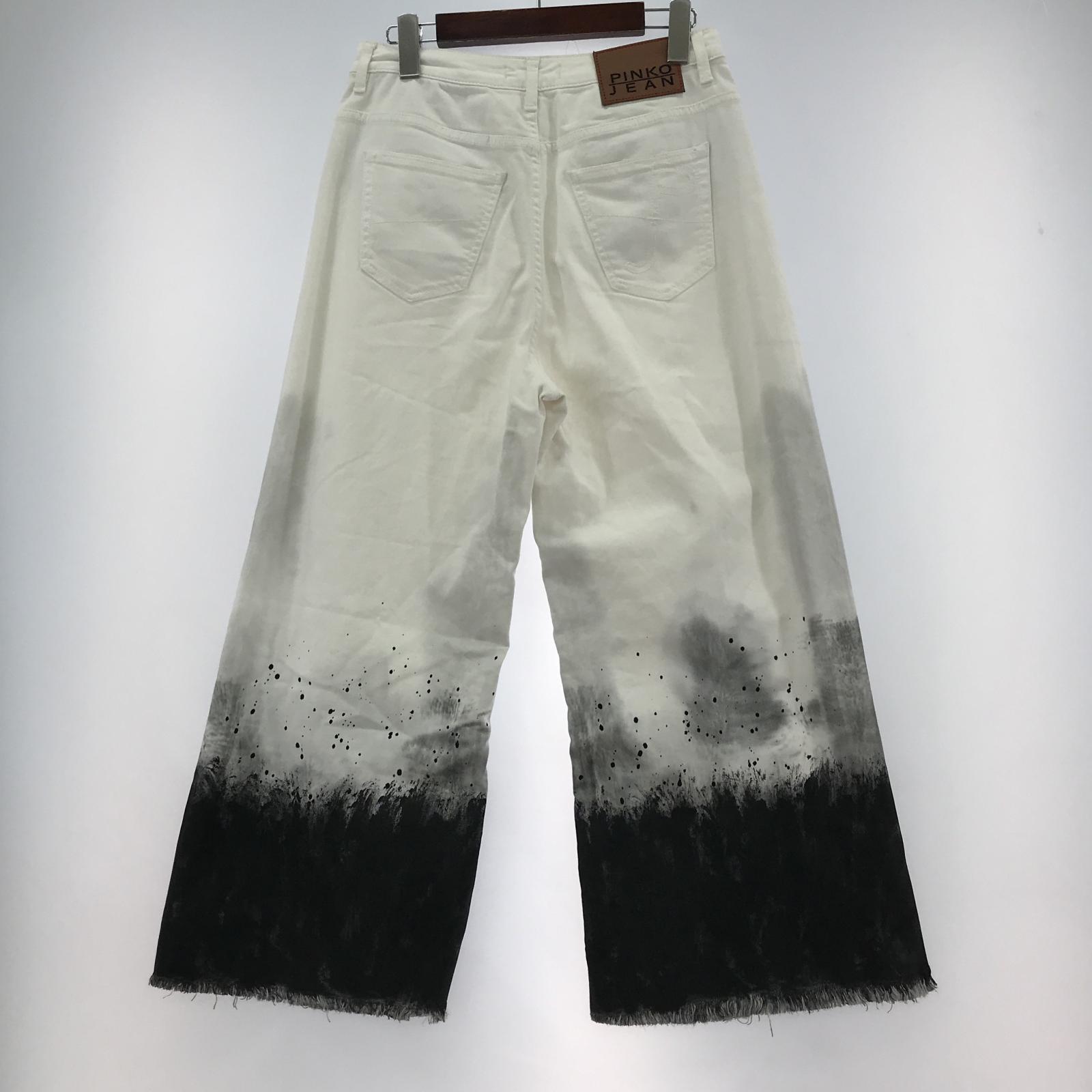 パンツ PINKO JEAN ペイントパンツ 白 26 26 ホワイト