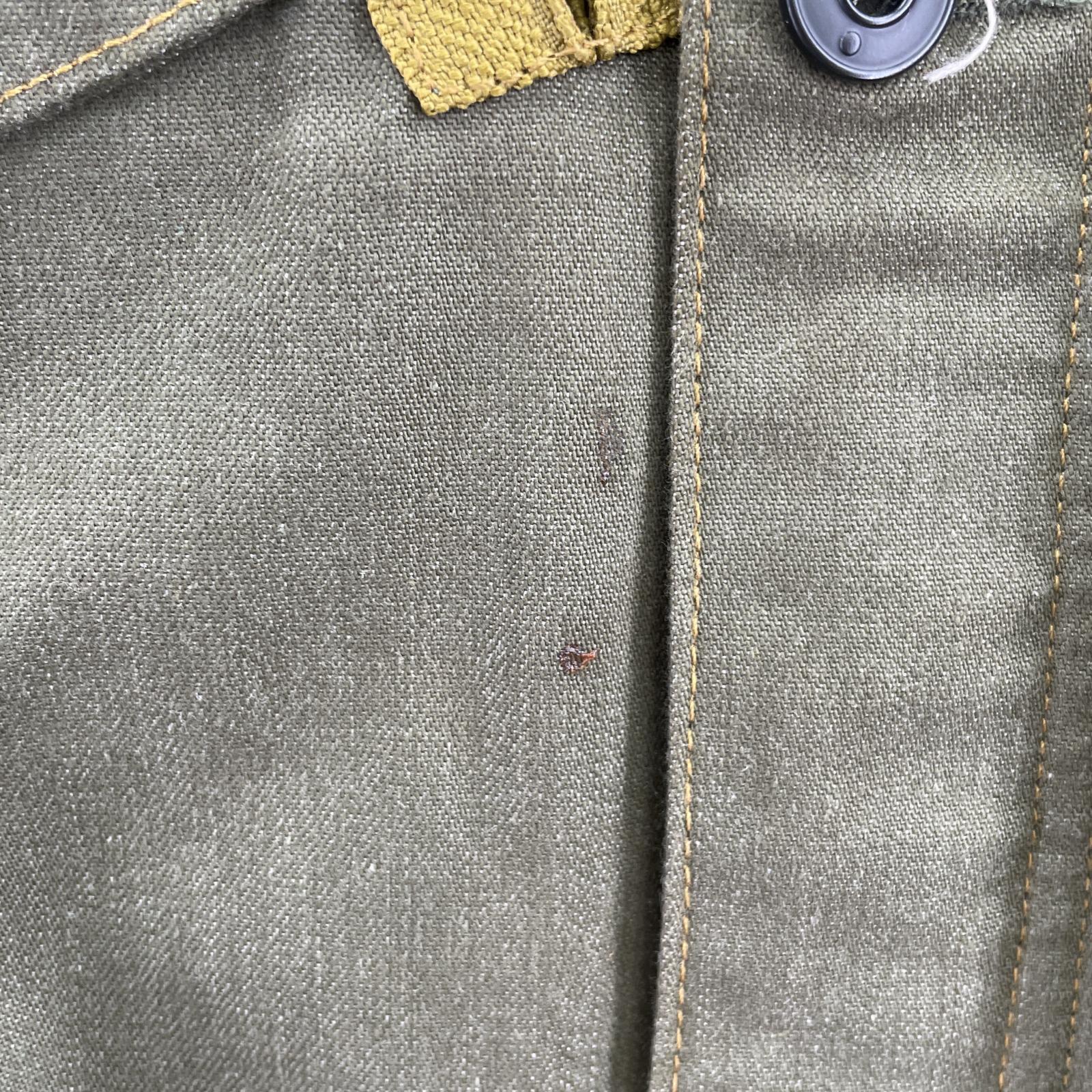 ミリタリージャケット SLANTED POCKET OVERSHIRT XL カーキ