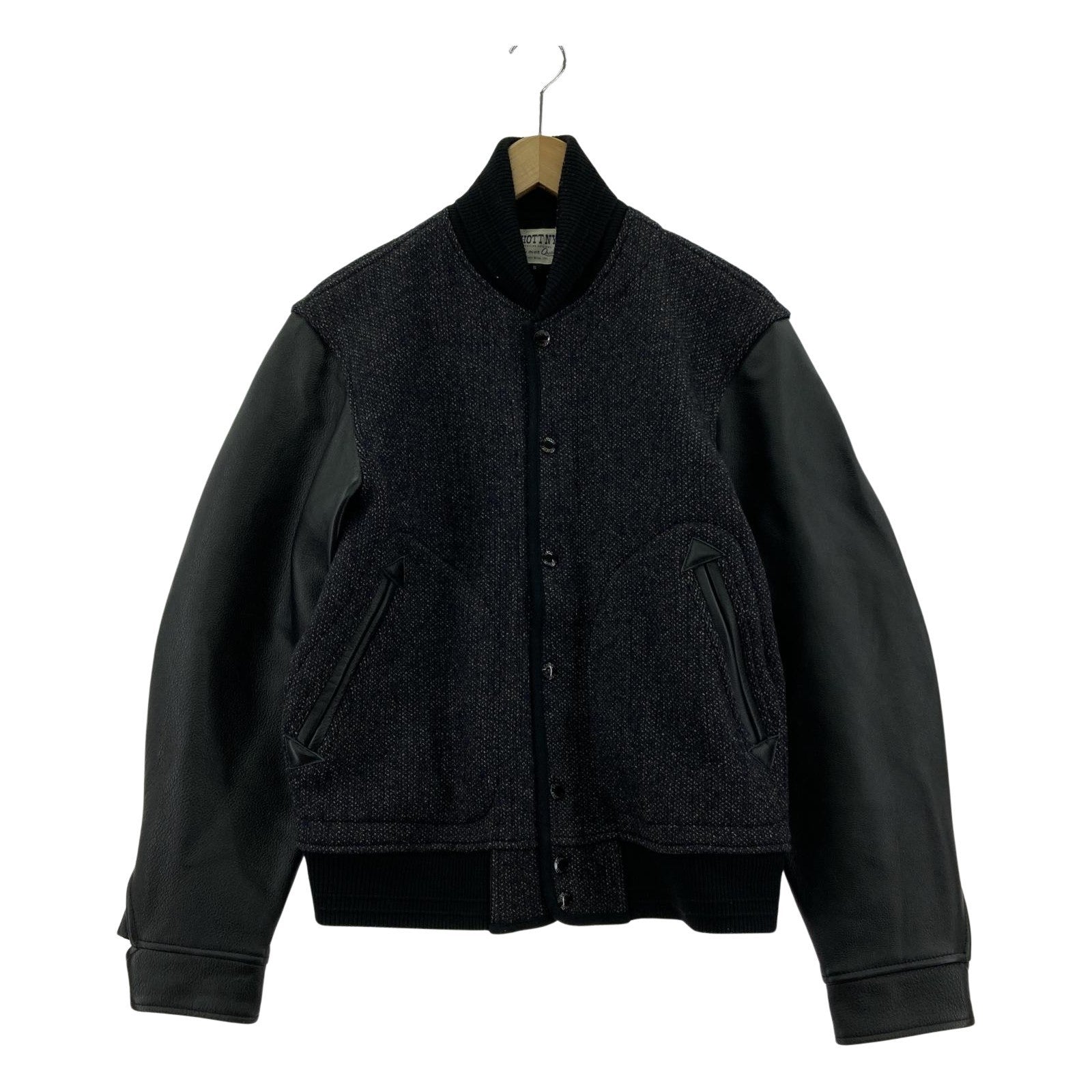 ブルゾン BEACH CLOTH STADIUM JACKET 黒 S S ブラック