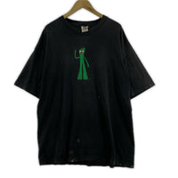 半袖Tシャツ 00s Gumby キャラクタープリントTee XL ブラック ブラック