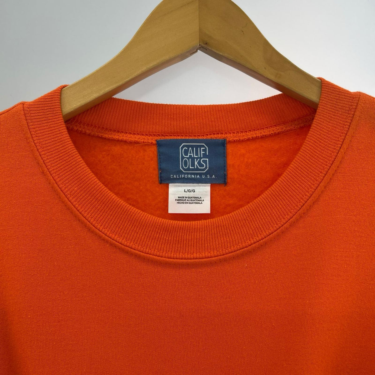 スウェット CALIFORKS Crew Neck Sweat LOS L オレンジ
