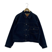 デニムジャケット ×BEAMS WIDE DENIM JACKET S S ネイビー