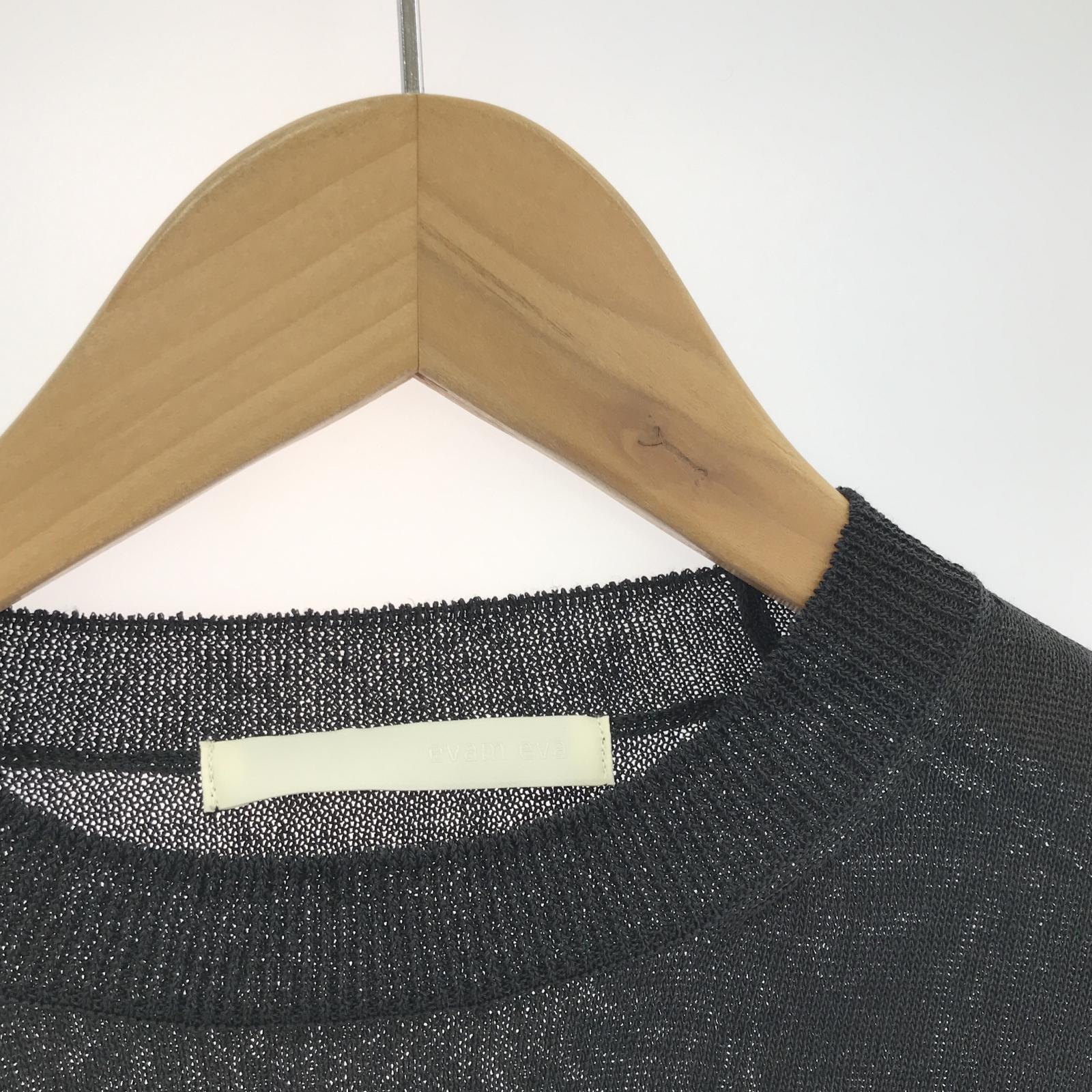その他トップス evam eva linen pullover M E251K168 M ブラック