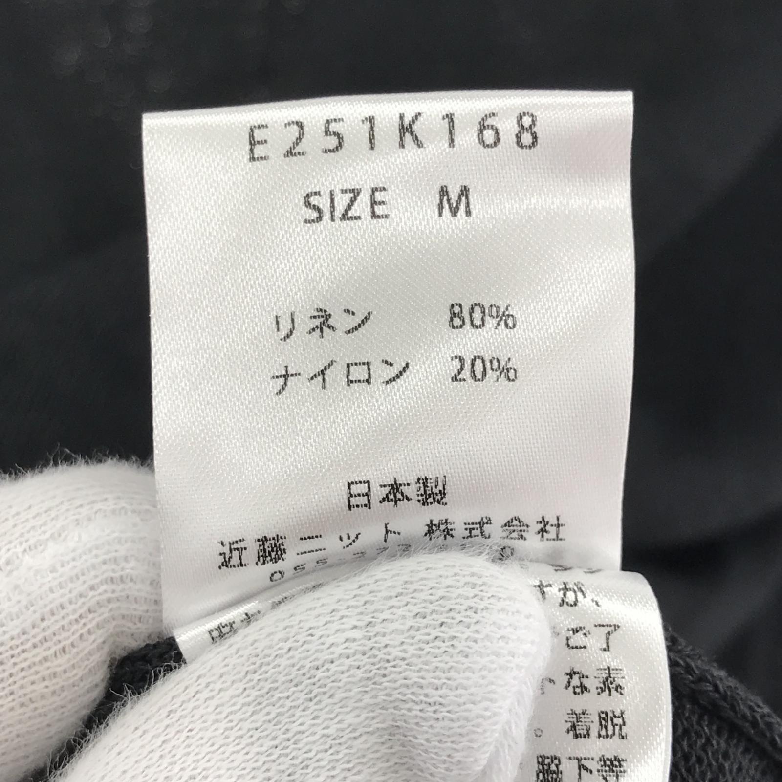 その他トップス evam eva linen pullover M E251K168 M ブラック