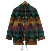 ジャケット POLO RALPH LAUREN LAUREN ネイティブコンチョジャケット 1X グリーン系 マルチカラー