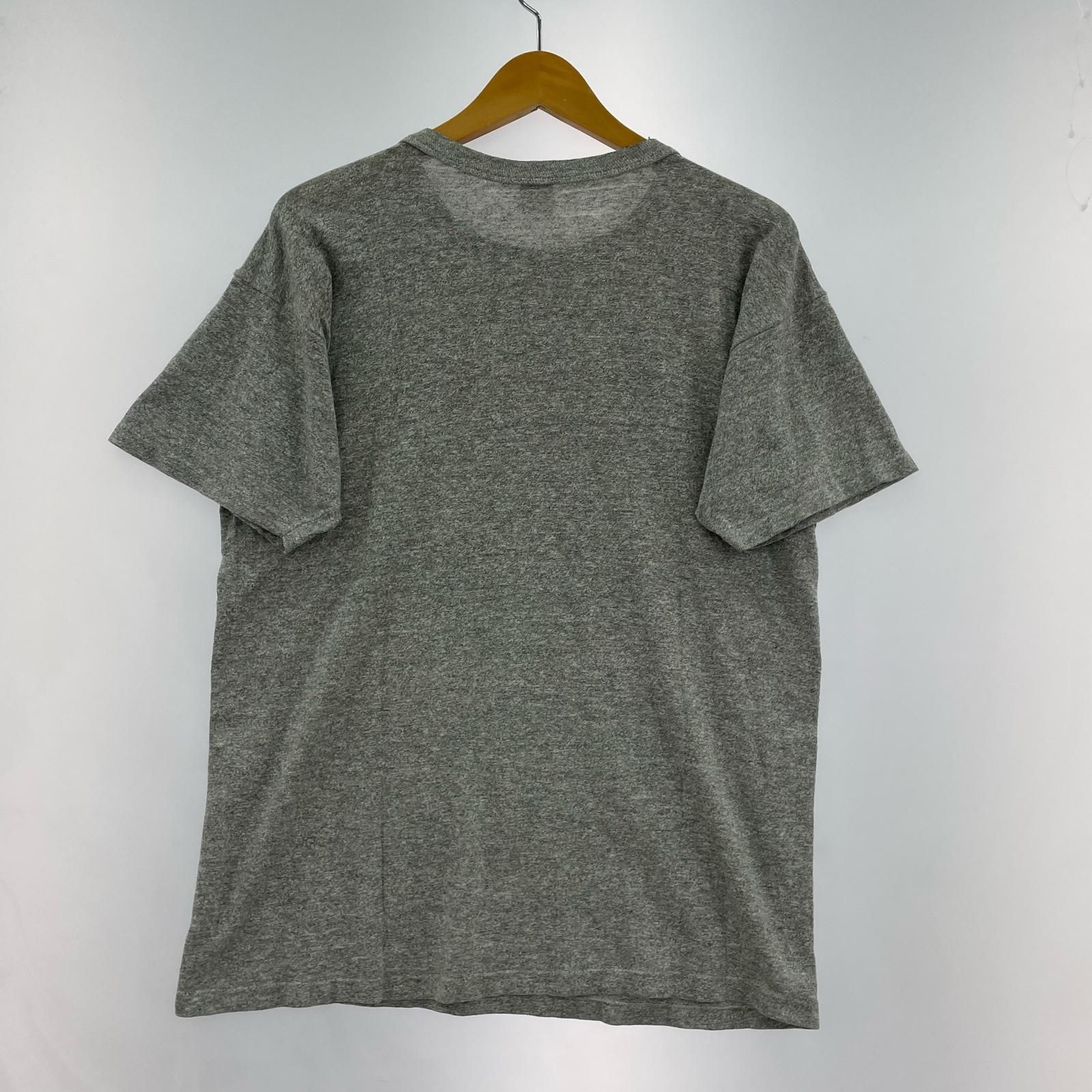 半袖Tシャツ 80s トリコタグ 88/12 3段 染み込み Tシャツ (L) 霜降りグレー