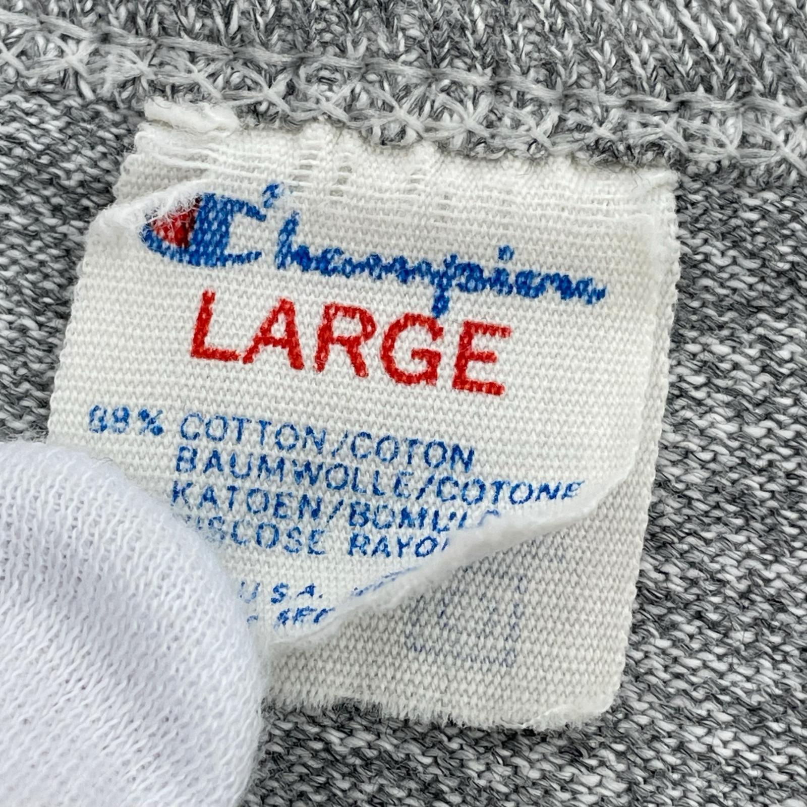 半袖Tシャツ 80s トリコタグ 88/12 3段 染み込み Tシャツ (L) 霜降りグレー