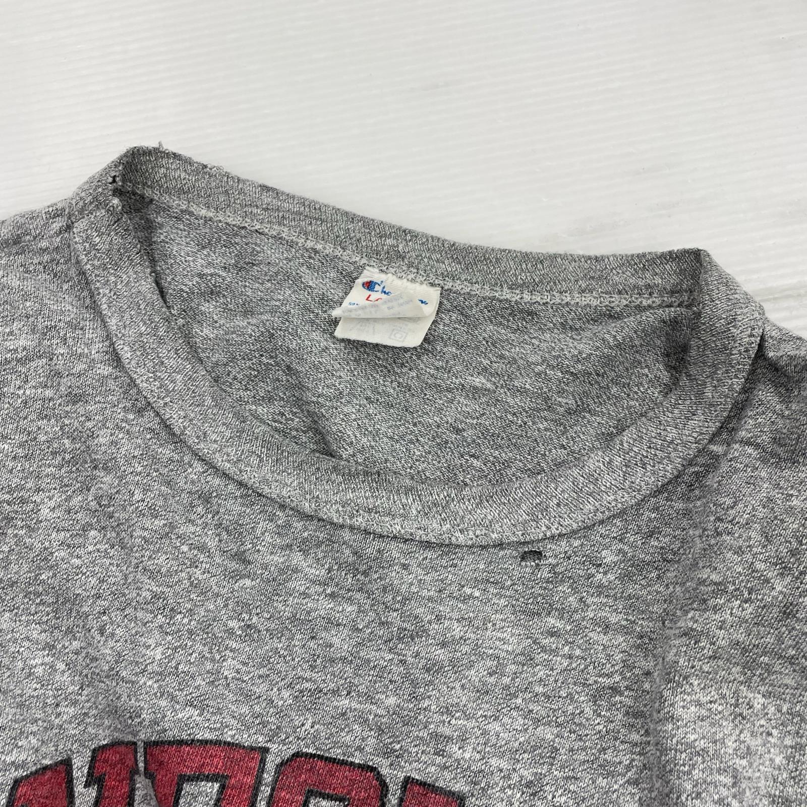半袖Tシャツ 80s トリコタグ 88/12 3段 染み込み Tシャツ (L) 霜降りグレー
