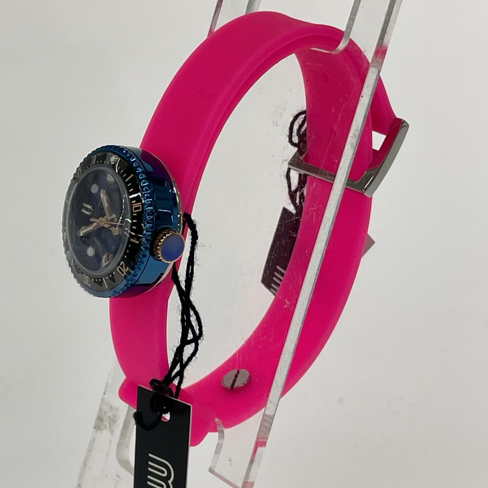 腕時計 ピッコローラ ラバーピンクベルト