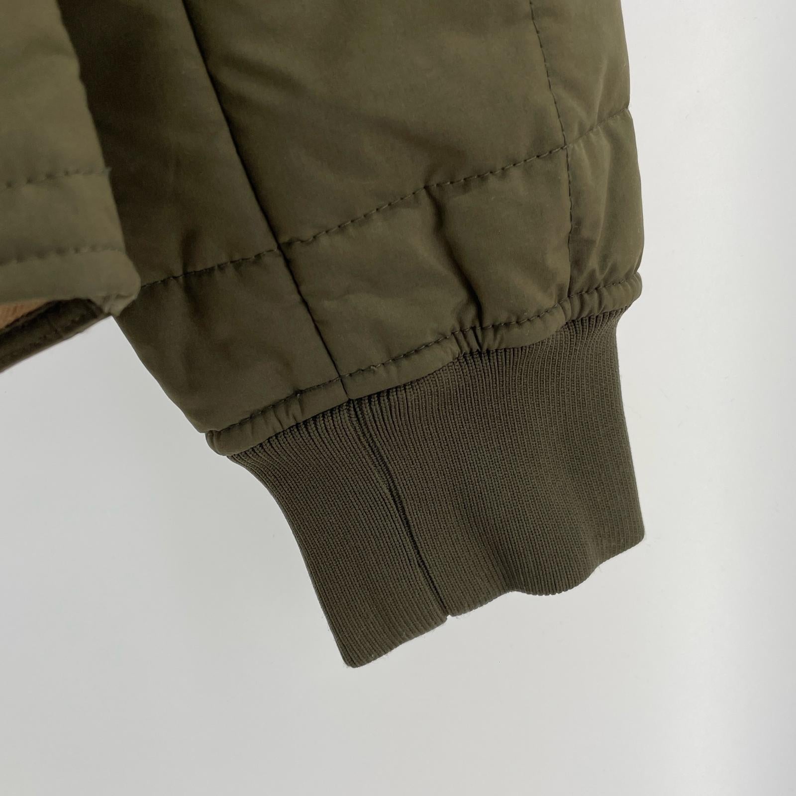 ジャケット FERNDAL キルティングボンバージャケット カーキ(M) M