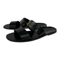 サンダル レザー Size9 1/2 BLK ブラック
