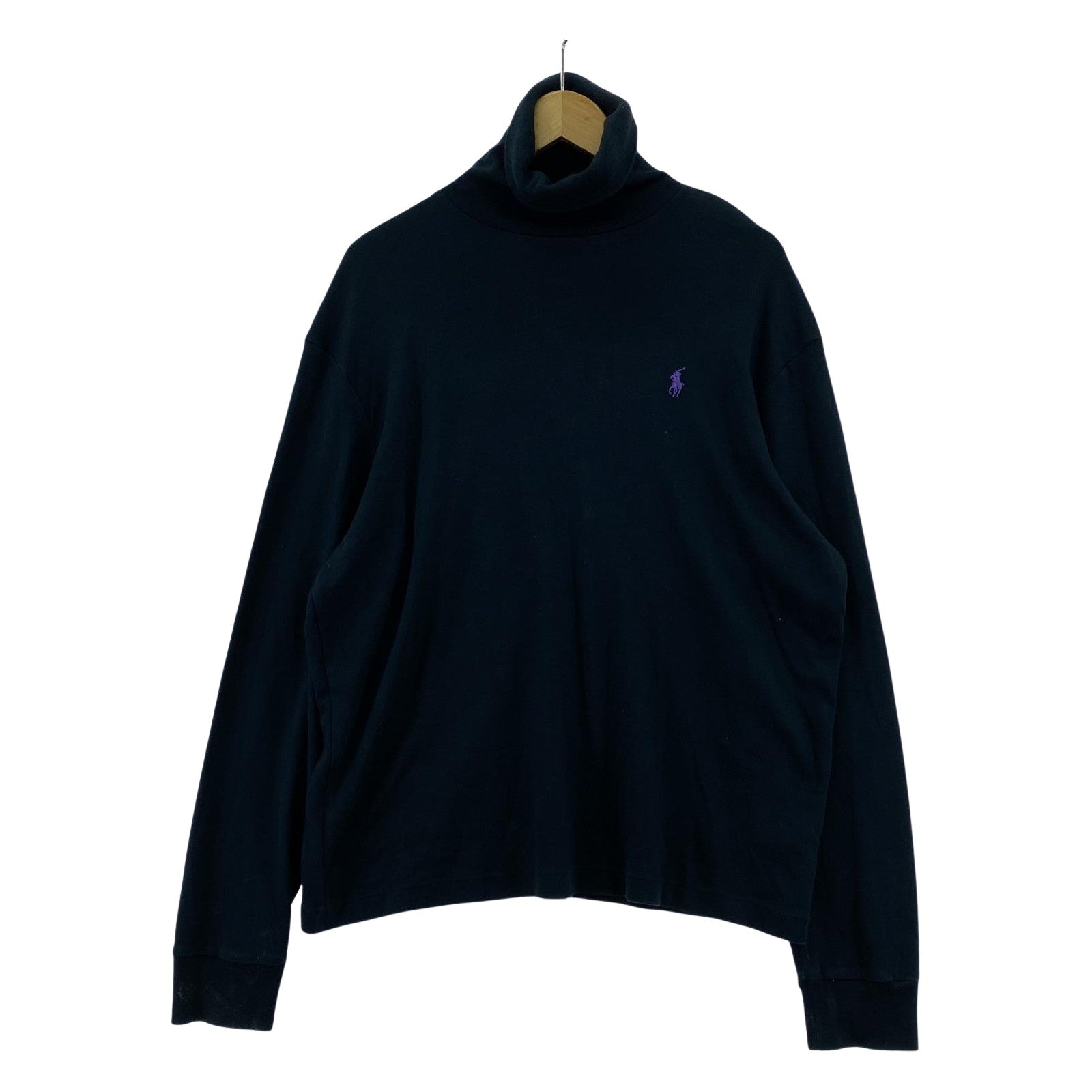 長袖Tシャツ タートルネック BLK ブラック