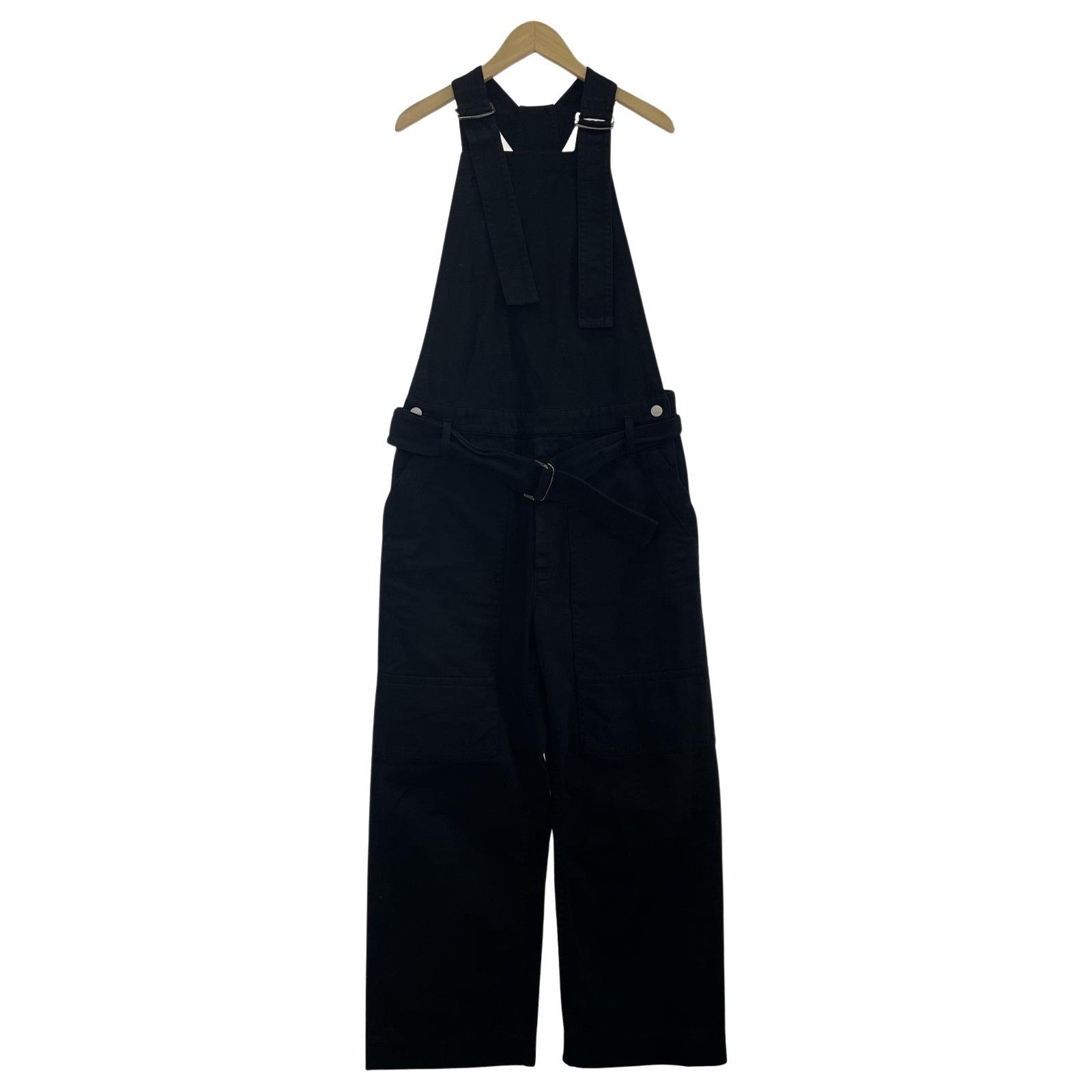 オーバーオール DRIES VAN NOTEN 21ss ベルデッドオーバーオール S ブラック S ブラック