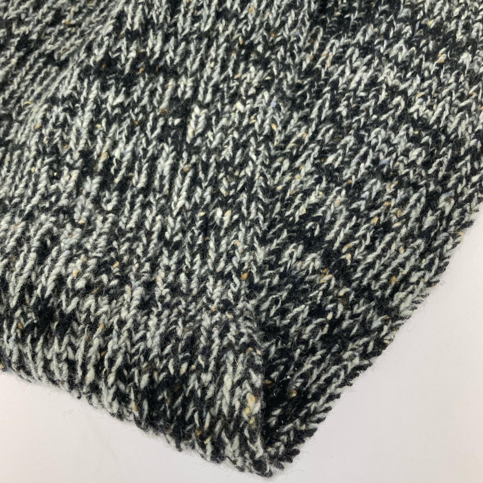 その他アクセサリー マフラー ニット 黒グレー グレー