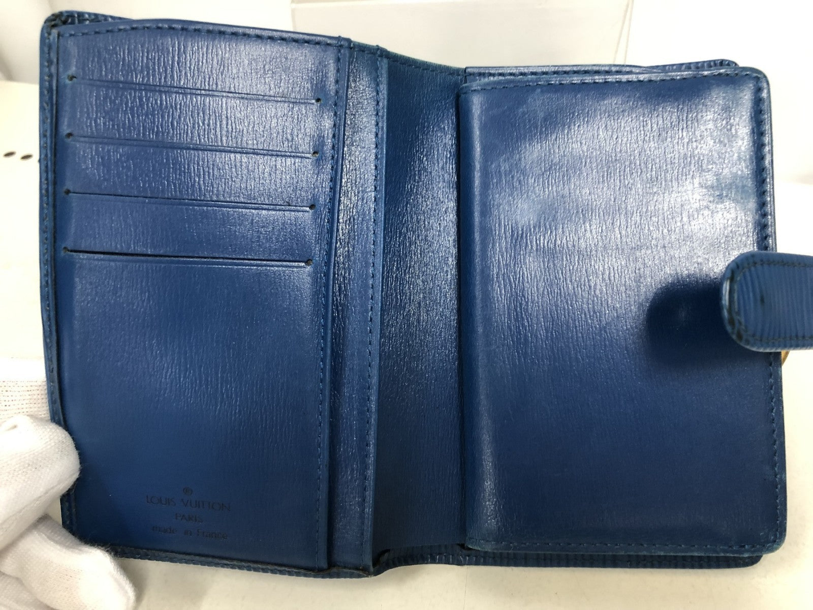 エピ ポルトフォイユ ヴィエノワ 財布 青