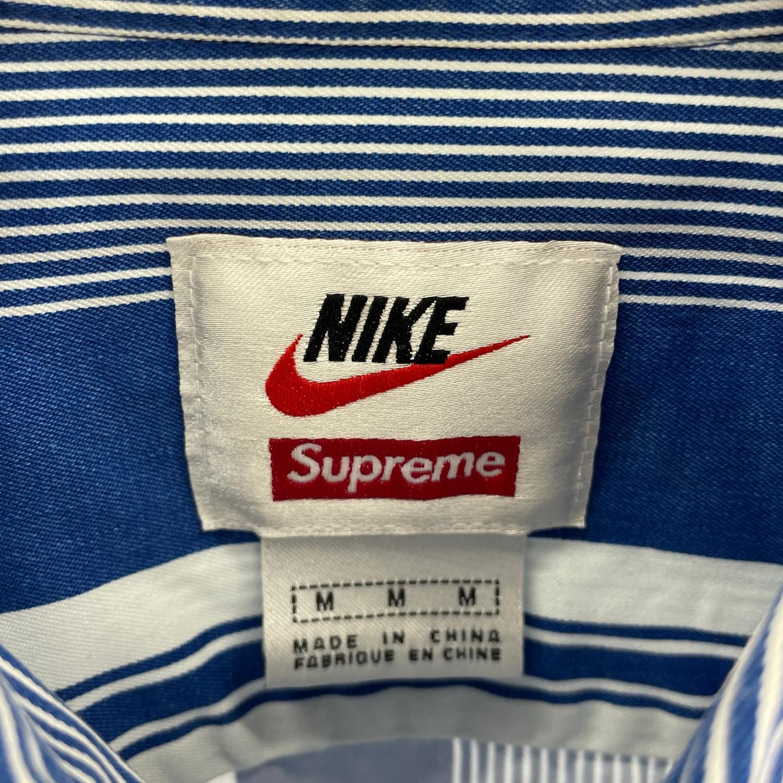 長袖シャツ ×NIKE 21SS Cotton Twill Shirt M M ブルー