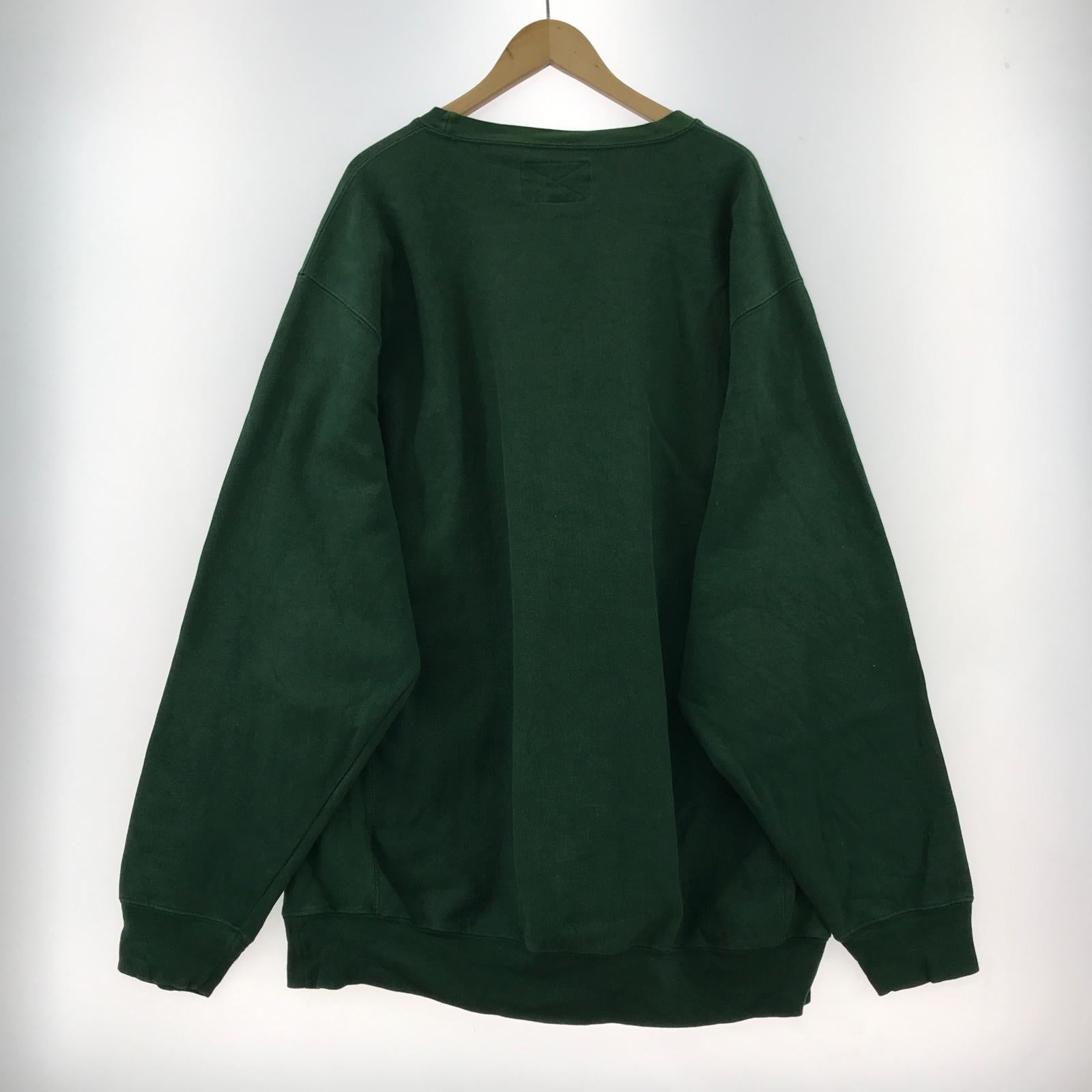 スウェット 90s 2段カレッジ XXL グリーン