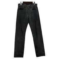 デニムパンツ 80s USA製 501-0658 先染めブラックデニムパンツ 30 ブラック